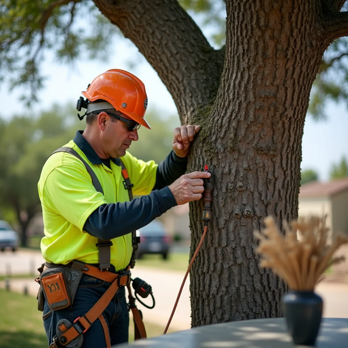 Certified arborist technique and preventative tree maintenance for Drought-Stressed Trees in San Antonio: Watering Rules and Warning Signs