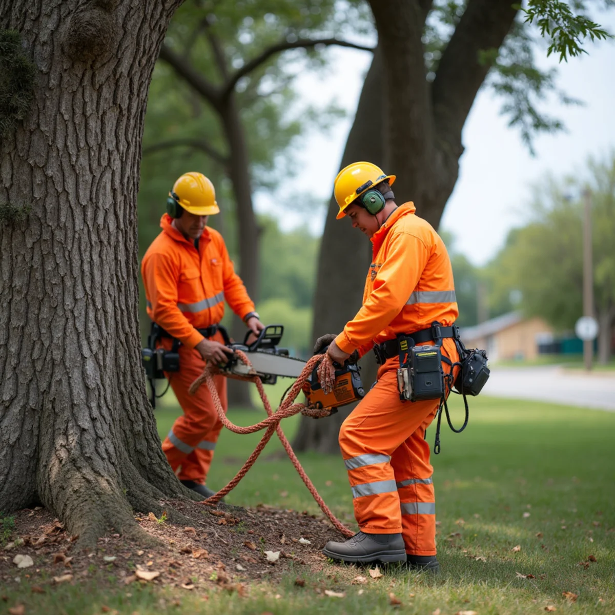 Safety protocols and rigging during Does Homeowners Insurance Cover Tree Removal in Texas?