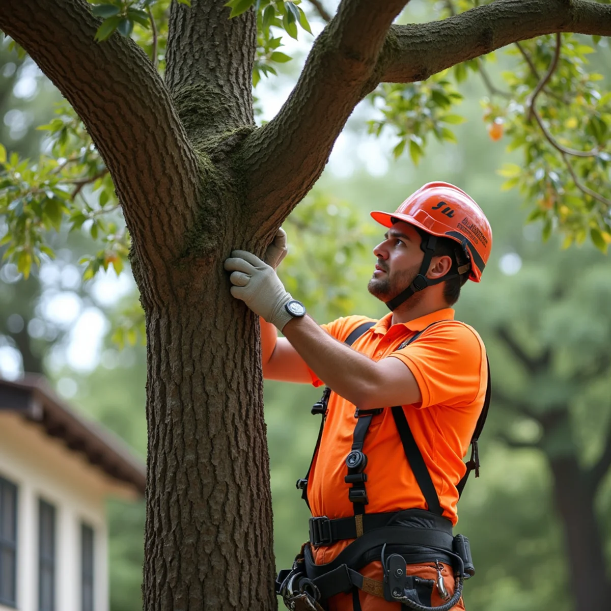 Live oak tree trimming and canopy thinning in Bulverde