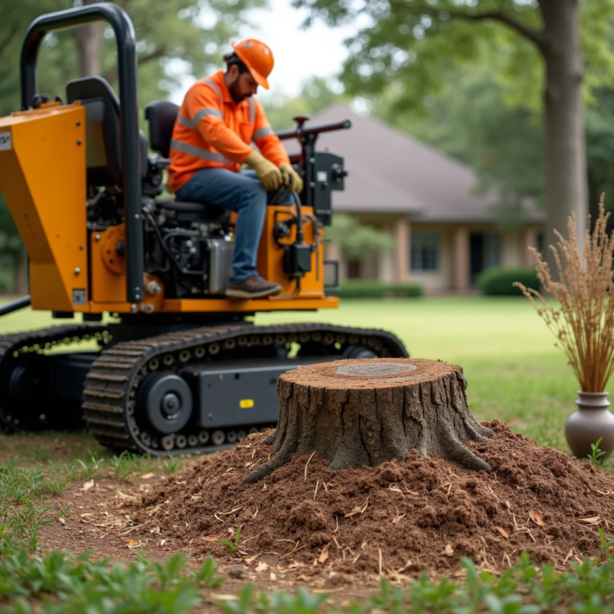Commercial stump grinding equipment in Cross Mountain