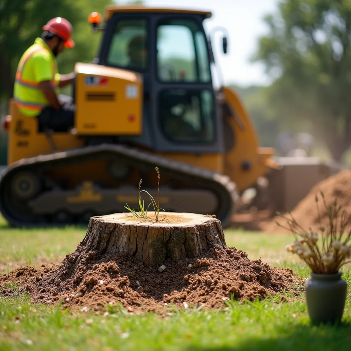 Commercial stump grinding equipment in Fair Oaks Ranch