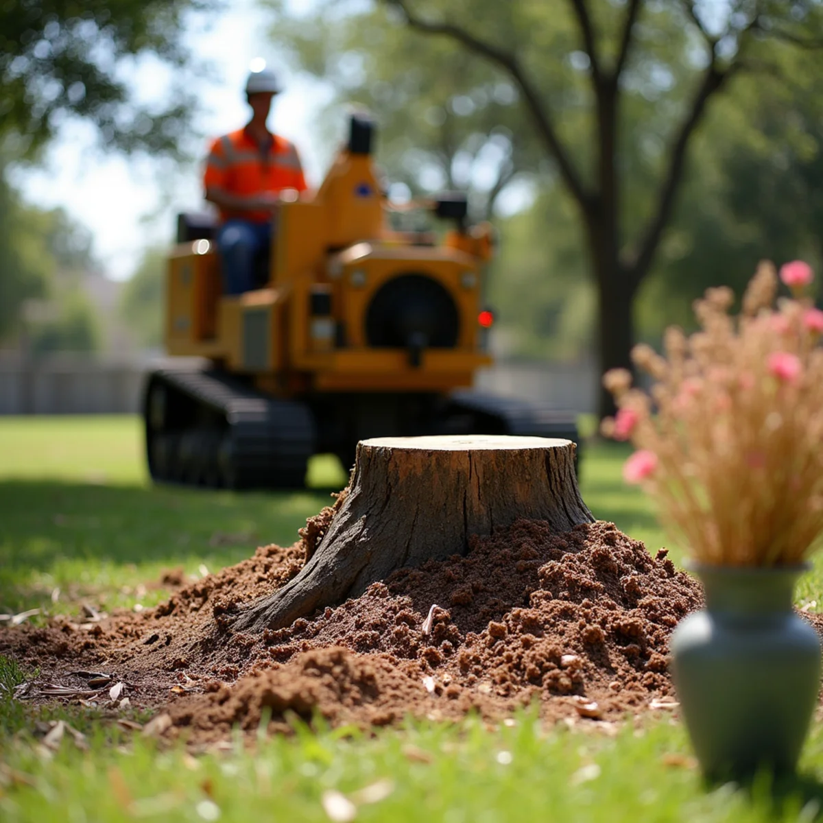 Commercial stump grinding equipment in New Braunfels