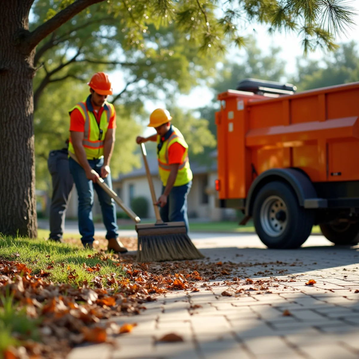 Comprehensive lawn raking, fine twig collection, and debris haul-off in Universal City